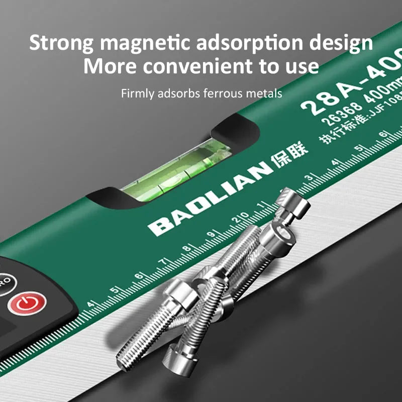 Digital Protractor High-precision Angle Finder with LED Display Inclinometer 0-90° Bubble Magnetic Level Ruler Woodworking Tools CAMPAERO