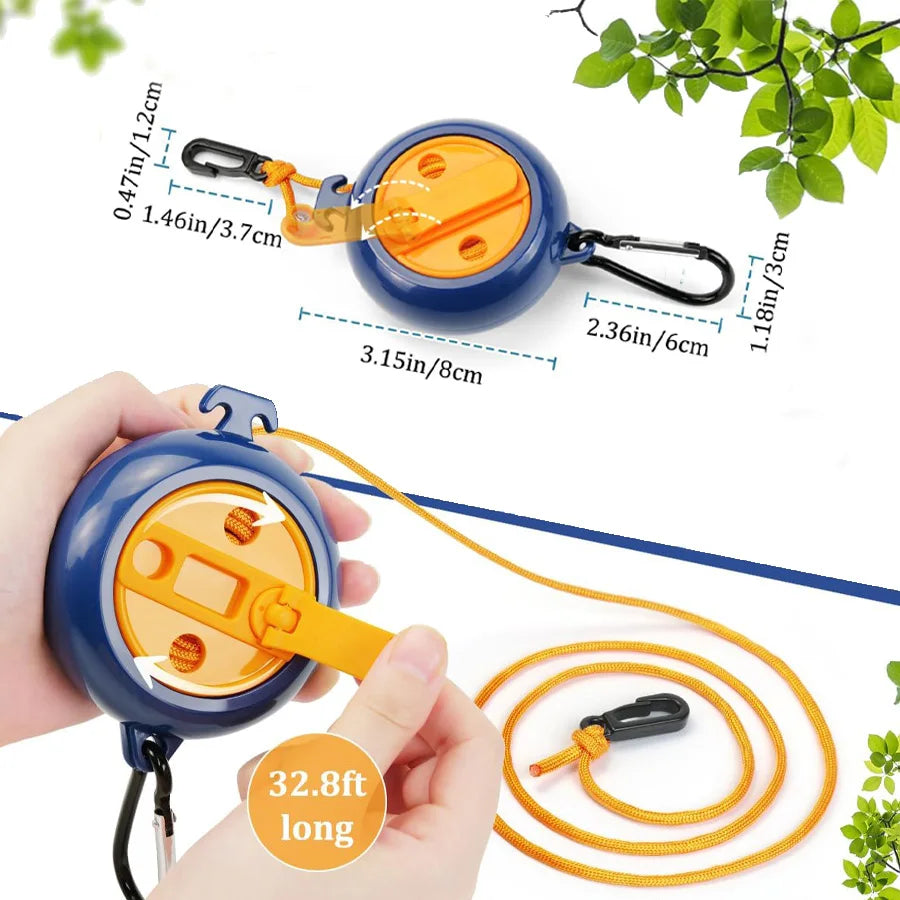 Corde à linge de voyage portable. CAMPAERO