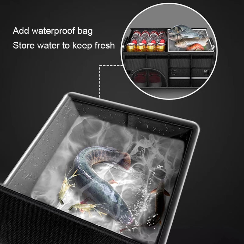 Coffre de rangement pliable SEAMETAL en tissu Oxford imperméable. CAMPAERO
