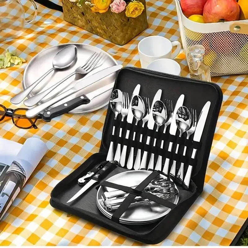 Ensemble de couverts de camping, 10 à 20 pièces. CAMPAERO