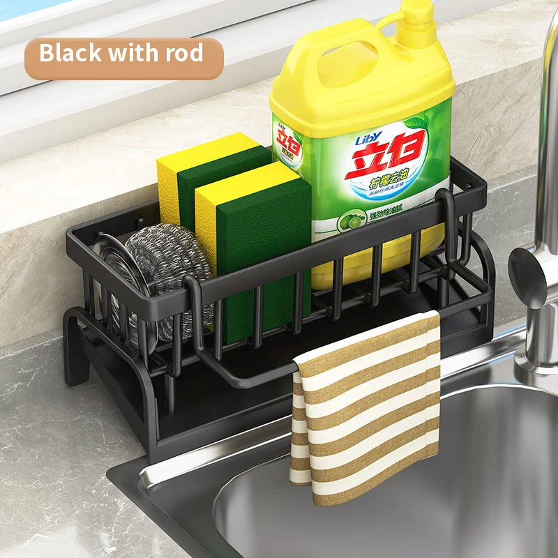 Kitchen Shelf Cleaning Cloth Storage Draining Rack Household Detergent Sponge Rack Water Sink Water Sink Water Sink Artifact CAMPAERO