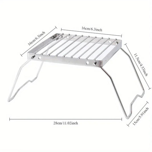 Grille en acier inoxydable pour rechaud a gaz. CAMPAERO
