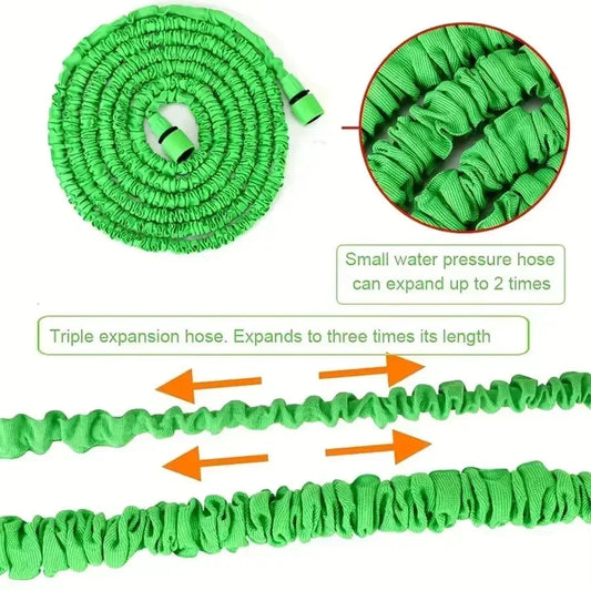 200FT Expandable High-Pressure Magic Hose 7 Water Spraying Functions Gun Durable Materials Home Garden Watering Tools CAMPAERO