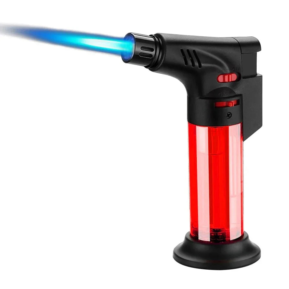 Lot de 8 briquets torches rechargeables au butane. CAMPAERO