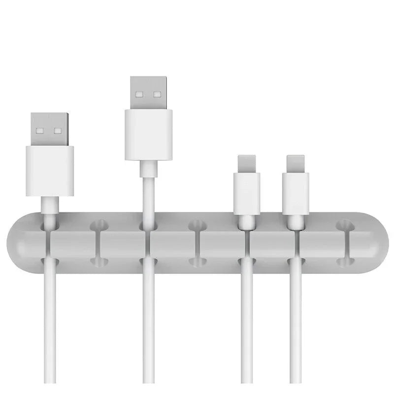 NNBILI Silicone USB Cable Organizer Cable Winder Desktop Tidy Management Clips Cable Holder for Mouse Headphone Wire Organizer CAMPAERO