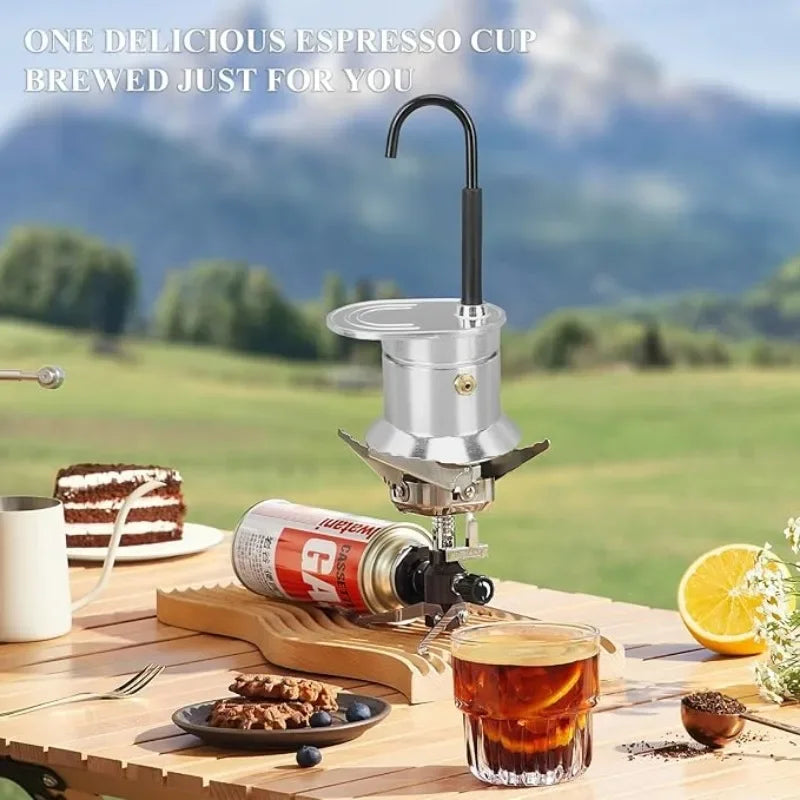 Mini cafetière expresso à bec unique, 1 tasse, 50 ml, pour camping. CAMPAERO