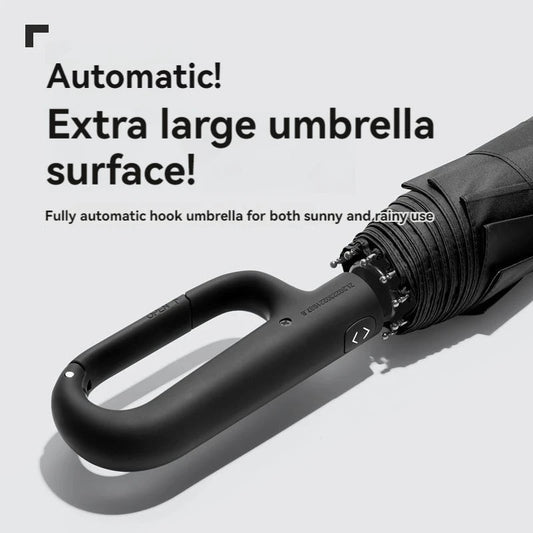 Ring Buckle Design 20 Rib Fully Automatic Umbrella for Men Folding Extra Large Strong Strong WOMEN'S Sunshade Double Umbrella CAMPAERO
