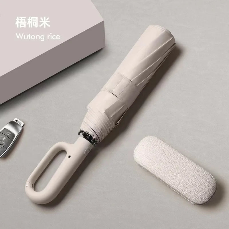 Ring Buckle Design 20 Rib Fully Automatic Umbrella for Men Folding Extra Large Strong Strong WOMEN'S Sunshade Double Umbrella CAMPAERO