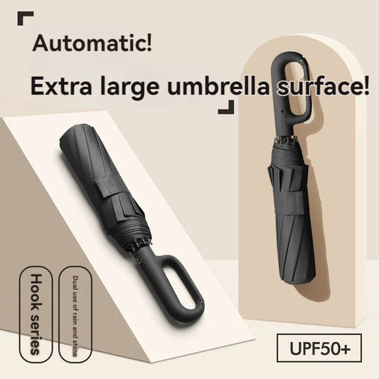 Ring Buckle Design 20 Rib Fully Automatic Umbrella for Men Folding Extra Large Strong Strong WOMEN'S Sunshade Double Umbrella CAMPAERO