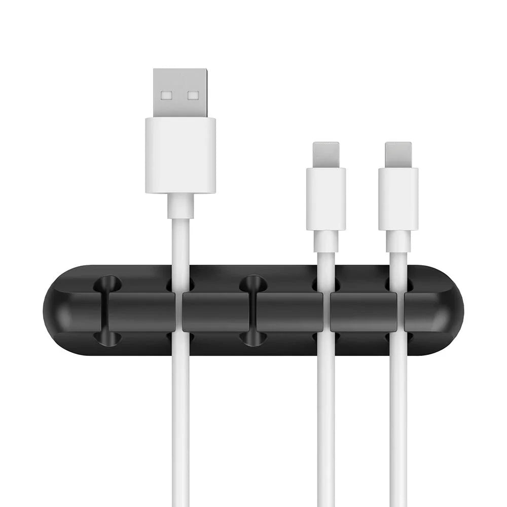 NNBILI Silicone USB Cable Organizer Cable Winder Desktop Tidy Management Clips Cable Holder for Mouse Headphone Wire Organizer CAMPAERO