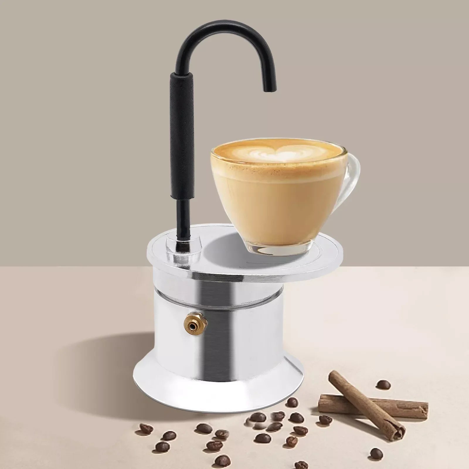 Mini cafetière expresso à bec unique, 1 tasse, 50 ml, pour camping. CAMPAERO