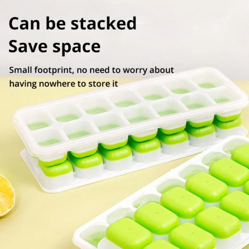 14 Grid Ice Cube Tray Silicone Mold Square Ice Cube Tray Mold Ice Cube Maker Non-toxic Durable Bar Pub Wine Ice Blocks Maker CAMPAERO