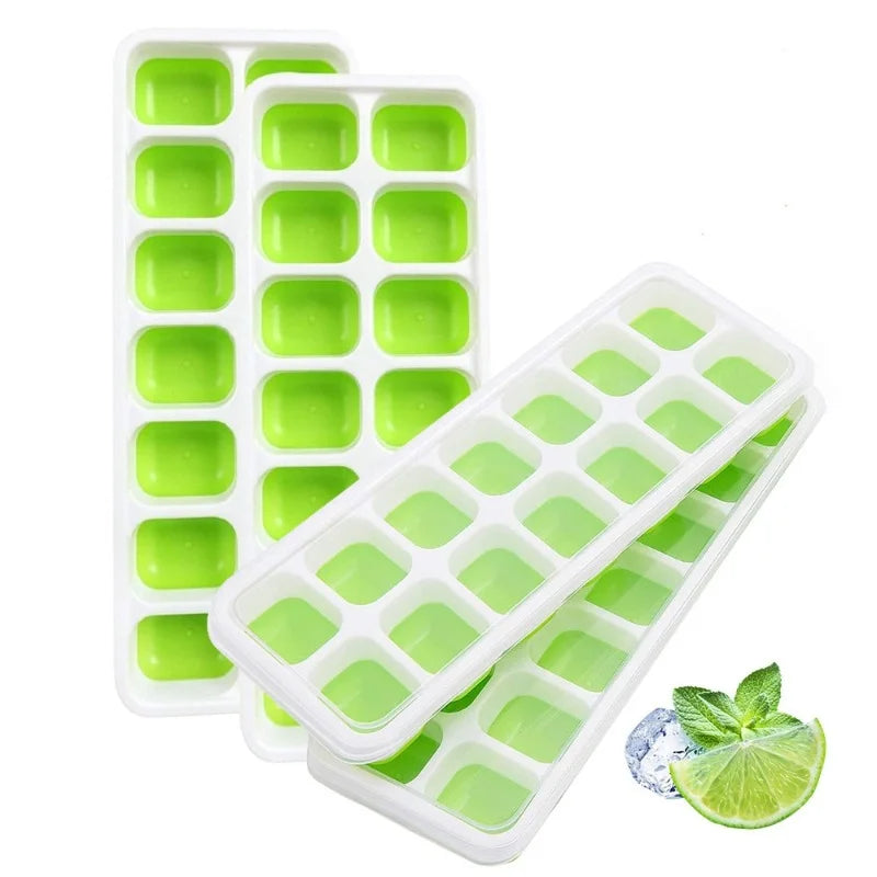 14 Grid Ice Cube Tray Silicone Mold Square Ice Cube Tray Mold Ice Cube Maker Non-toxic Durable Bar Pub Wine Ice Blocks Maker CAMPAERO