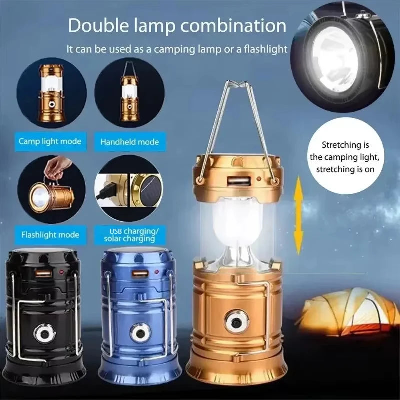 Lampe de camping solaire multifonctionnelle. - CAMPAERO